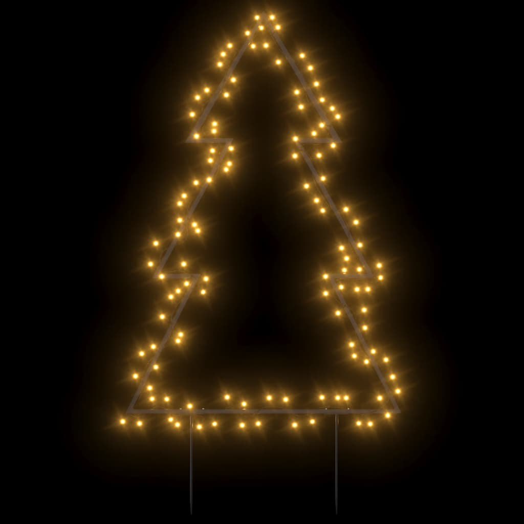 VidaXL Weihnachtsbeleuchtung Weihnachtsbaum mit Erdspießen 115 LEDs 90 cm
