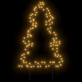 VidaXL Weihnachtsbeleuchtung Weihnachtsbaum mit Erdspießen 115 LEDs 90 cm