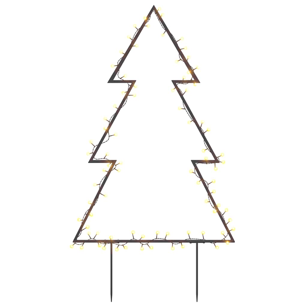 VidaXL Weihnachtsbeleuchtung Weihnachtsbaum mit Erdspießen 80 LEDs 60 cm