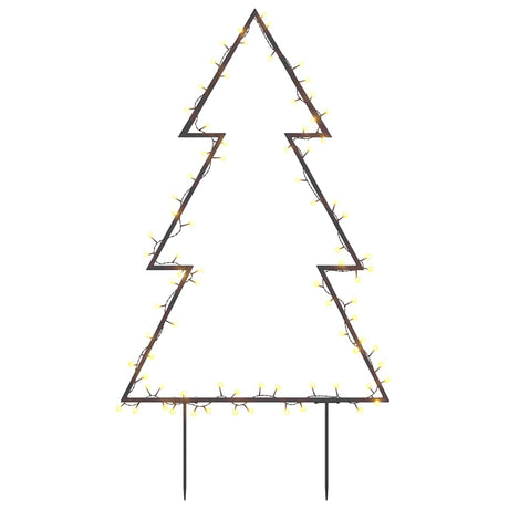 VidaXL Weihnachtsbeleuchtung Weihnachtsbaum mit Erdspießen 80 LEDs 60 cm