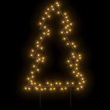 VidaXL Weihnachtsbeleuchtung Weihnachtsbaum mit Erdspießen 80 LEDs 60 cm