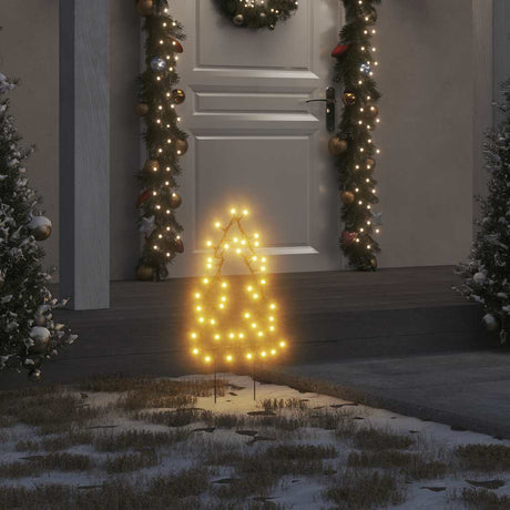 VidaXL Weihnachtsbeleuchtung Weihnachtsbaum 3 Stk. mit Erdspießen 50 LEDs 30 cm