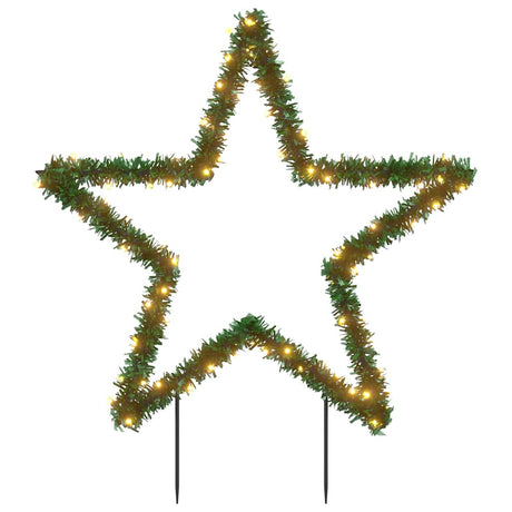 VidaXL Weihnachtsbeleuchtungsstern mit Erdspießen 80 LEDs 60 cm
