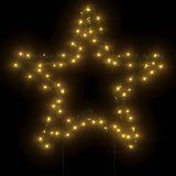 VidaXL Weihnachtsbeleuchtungsstern mit Erdspießen 80 LEDs 60 cm
