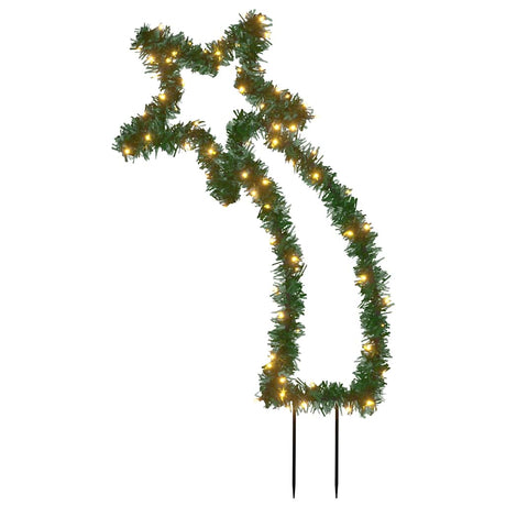 VidaXL Weihnachtsbeleuchtung Meteor mit Erdspießen 80 LEDs 62 cm
