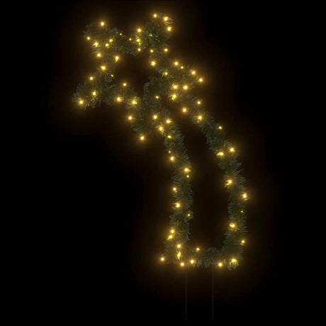 VidaXL Weihnachtsbeleuchtung Meteor mit Erdspießen 80 LEDs 62 cm