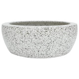 Vidaxx Aufsatzwaschbecken rund φ41x14 cm Keramik grau