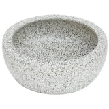 Vidaxx Aufsatzwaschbecken rund φ41x14 cm Keramik grau