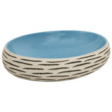 Vidaxx Aufsatzwaschbecken oval 59x40x15 cm aus Keramik mehrfarbig