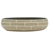 Vidaxx Aufsatzwaschbecken oval 59x40x15 cm aus Keramik mehrfarbig