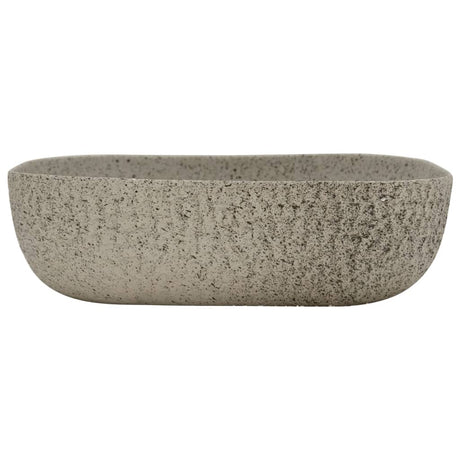 Vidaxx Aufsatzwaschbecken rechteckig 48x37,5x13,5 cm Keramik grau