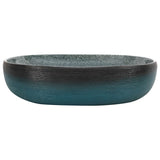 Vidaxx Aufsatzwaschbecken oval 59x40x14 cm Keramik Türkis