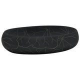 Vidaxx Aufsatzwaschbecken oval 59x40x15 cm Keramik schwarz