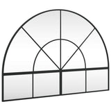 VidaXL Wandspiegelbogen 100x70 cm Eisen schwarz
