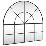VidaXL Wandspiegelbogen 100x90 cm Eisen schwarz