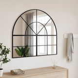 Vidaxl Wall Mirror Boog 100x90 cm jern svart