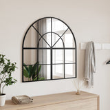 Vidaxl Wall Mirror Boog 80x80 cm jern svart