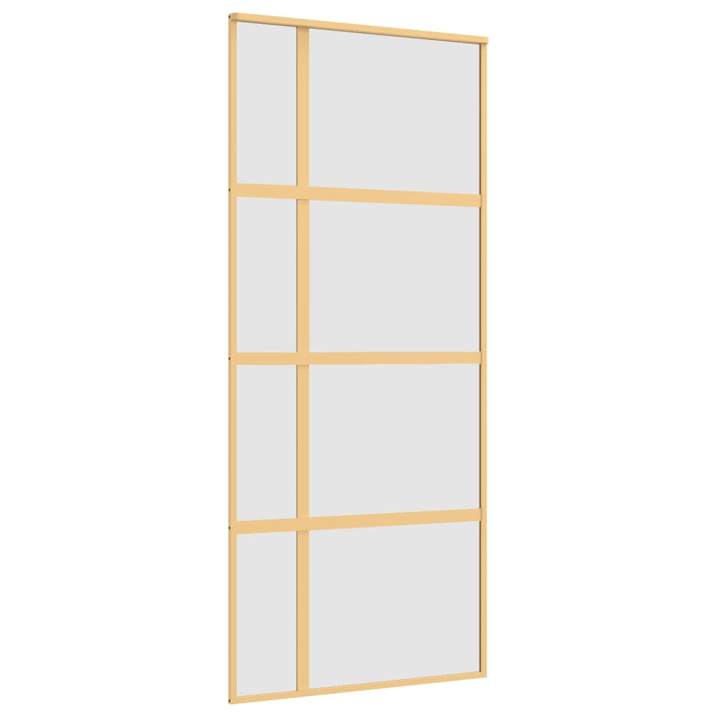 VidaXL sliding door 90x205 cm matte ESG glass and aluminum gold colored