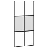 Vidaxl rutscht Dier 102.5x205 cm Häerteg Glas an Aluminiumblack