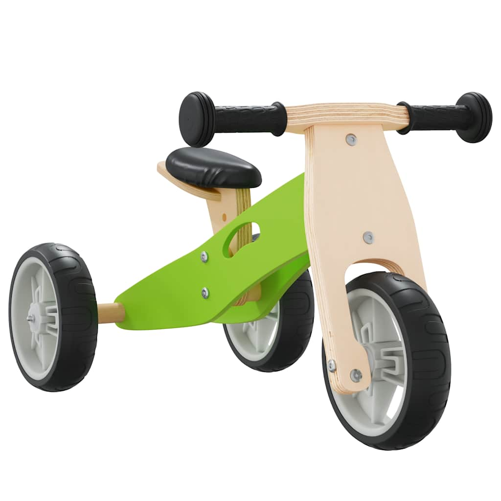 Vidaxl Balance Bike para niños 2 en 1 verde