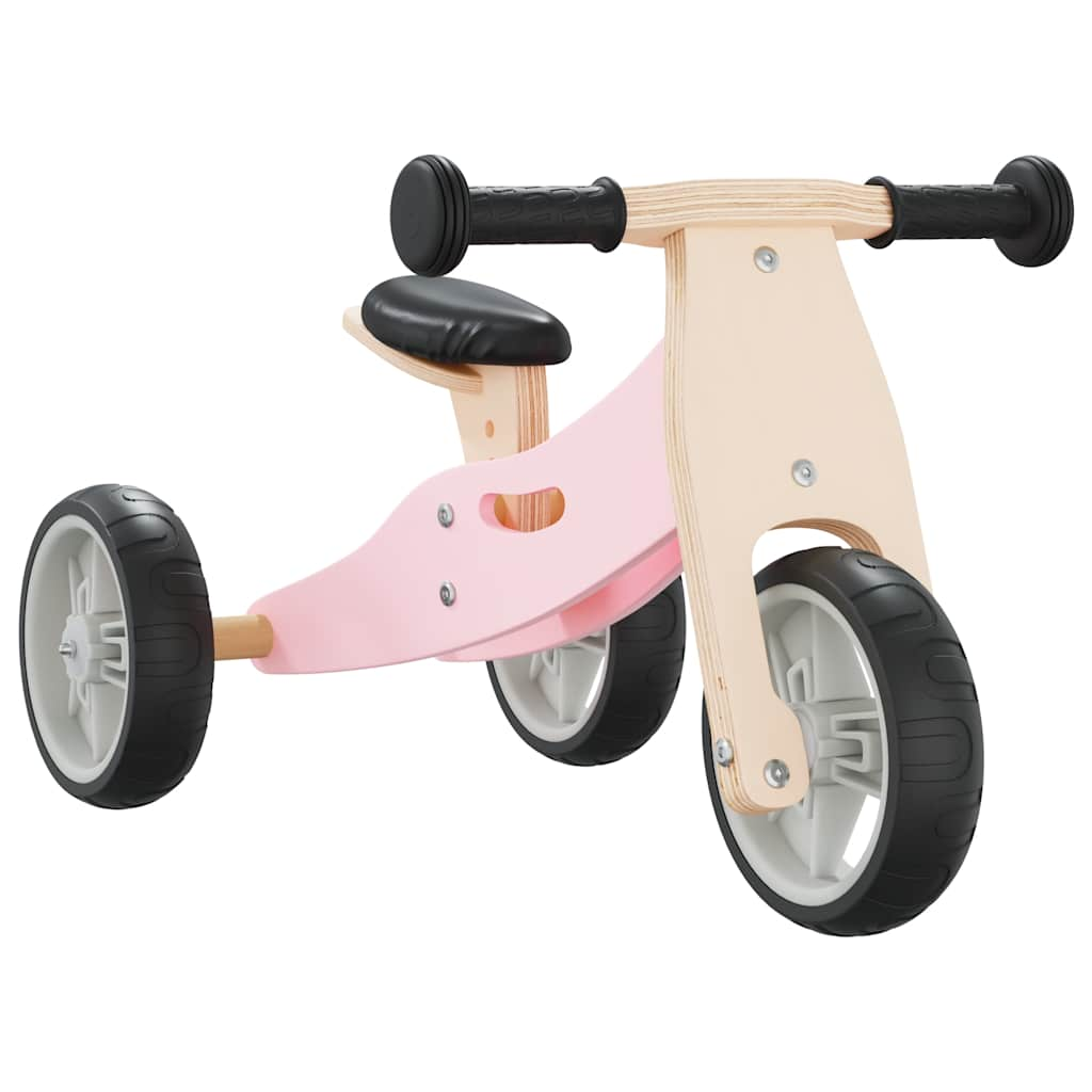 Vidaxl loopfiets voor kinderen 2-in-1 roze