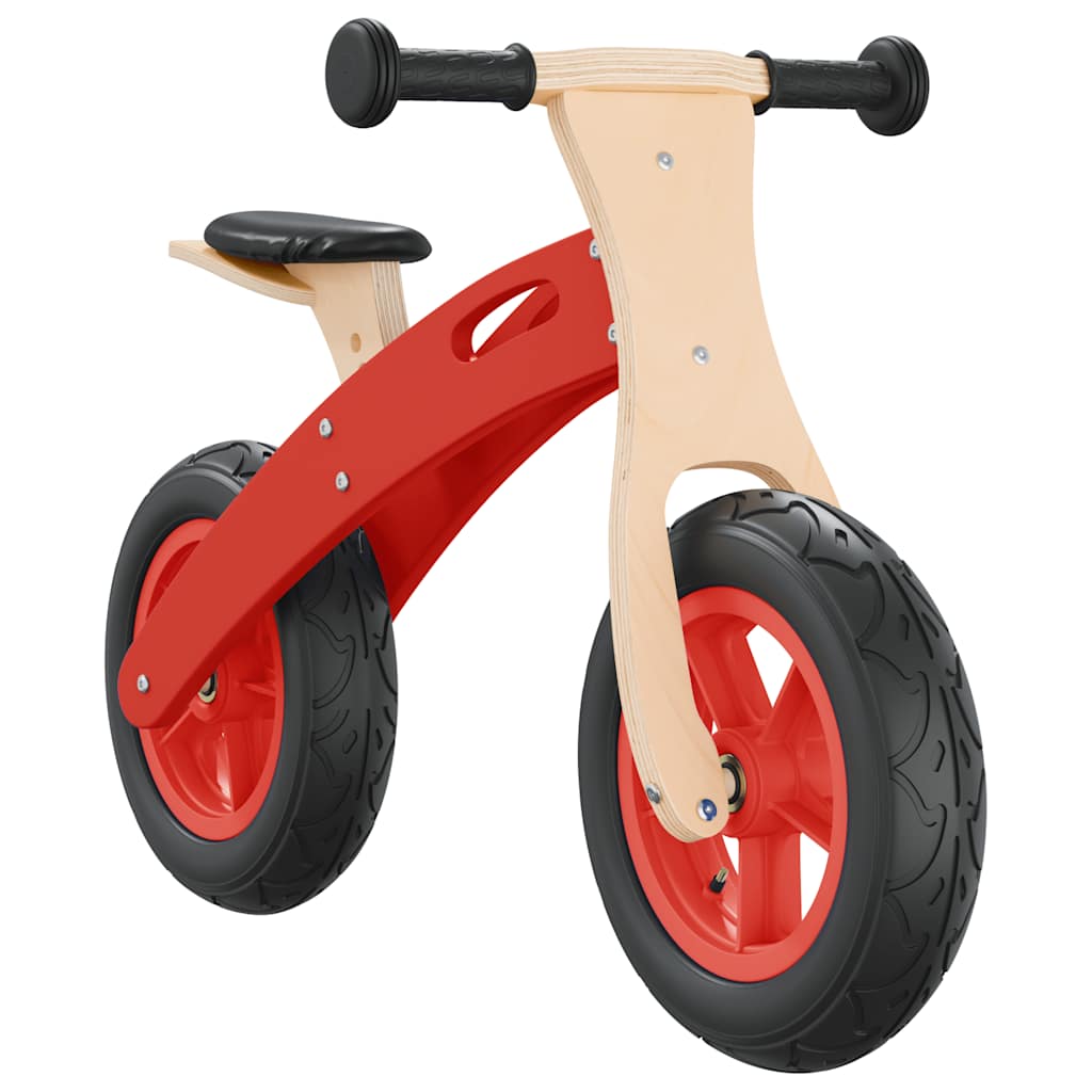 VidaXL balance bike for children with air tires red