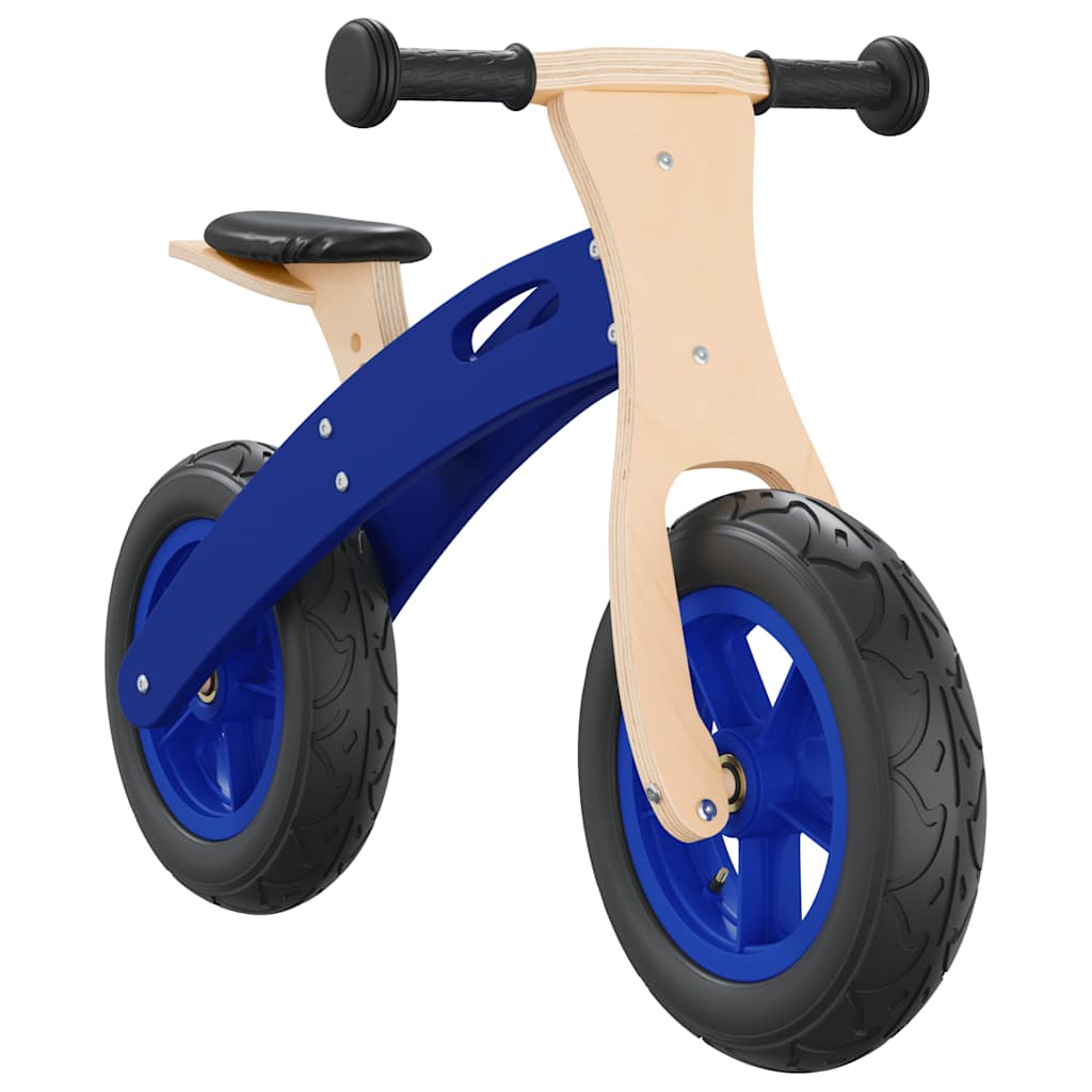 Vidaxl Balance Bike para niños con neumáticos de aire azul