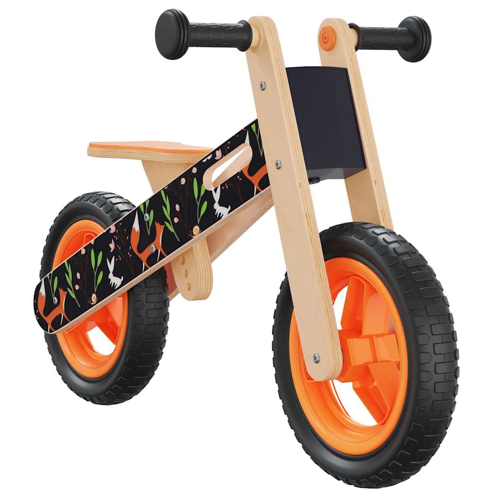 Vidaxl Balance Bike para niños naranja con impresión