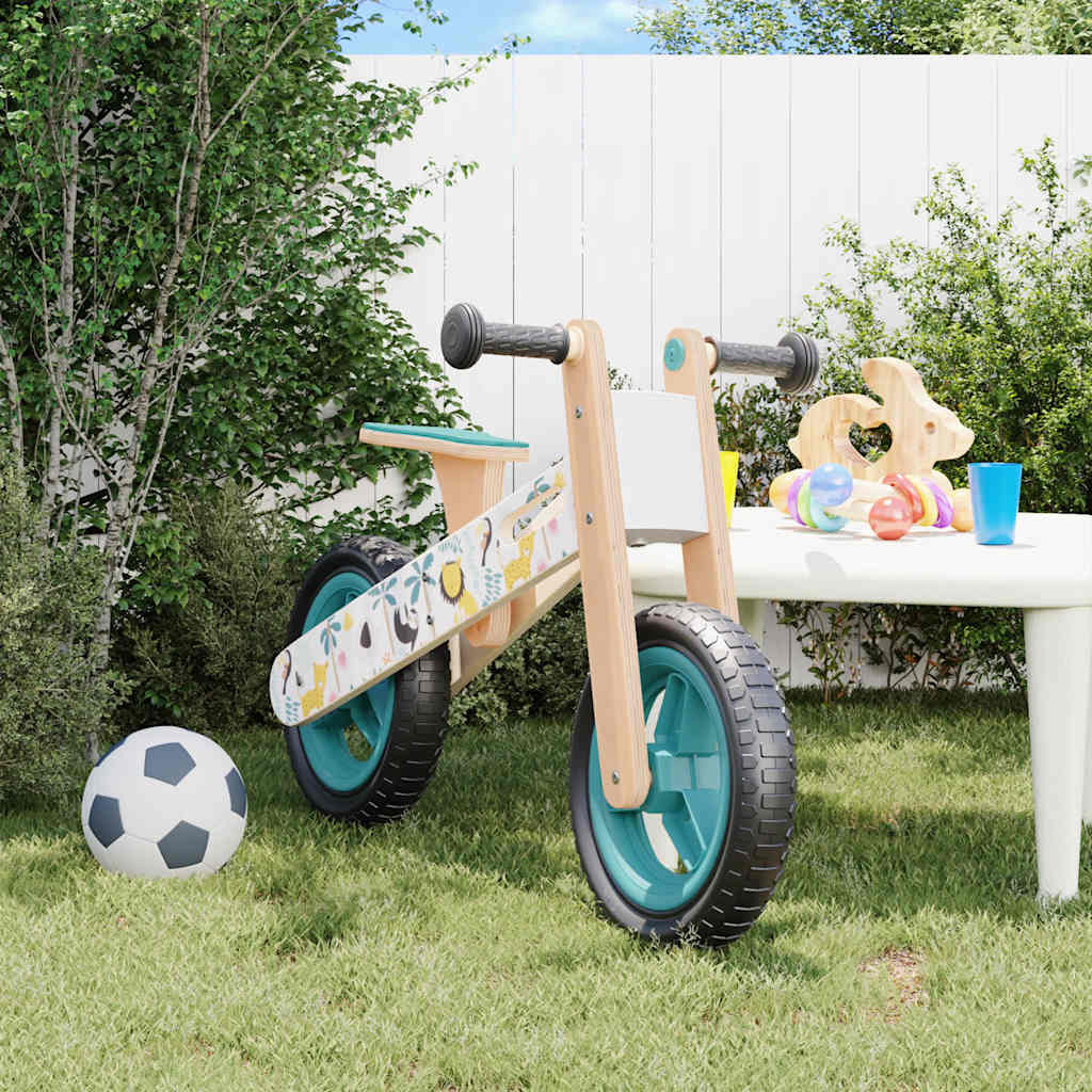 Vidaxl loopfiets voor kinderen blauw met print