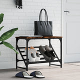 VIDAXL -Schuhregal 60x30x45 cm verarbeitetes Holzgeräuchchen -Eiche gefärbt