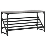 VIDAXL -Schuhregal 90x30x45 cm Eigenschaft Holzgrau Sonoma Eiche gefärbt