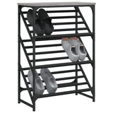 VIDAXL -Schuhregal 60x30x85 cm verarbeitetes Holzgrau Sonoma