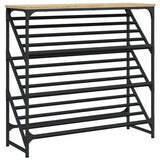 Vidaxx Schuhregal 90x30x85 cm, fertiges Holz Sonoma-Eiche-farbig