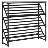 Vidaxl Shoe Rack 90x30x85 cm forarbejdet trægrå sonoma