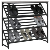 Vidaxl Shoe Rack 90x30x85 cm bearbetad trägrå sonoma