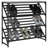 VidaXL Schuhregal 90x30x85 cm, fertiges Holz, grau Sonoma