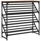 Vidaxx Schuhregal 90x30x85 cm, fertige Holzfarbe, braune Eiche