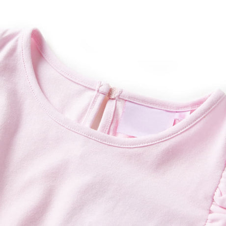 VidaXL Kinderkleid mit Rüschen 128 Hellrosa
