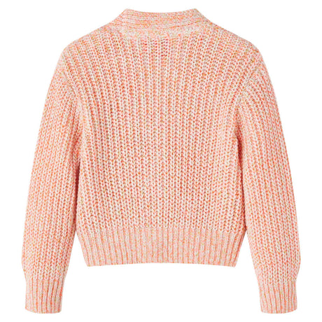 VidaXL Kinderstrickjacke gestrickt 116 rosa gemischt