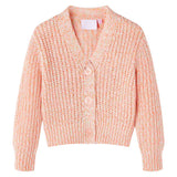 VidaXL Kinderstrickjacke gestrickt 128 rosa gemischt