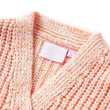 VidaXL Kinderstrickjacke gestrickt 128 rosa gemischt