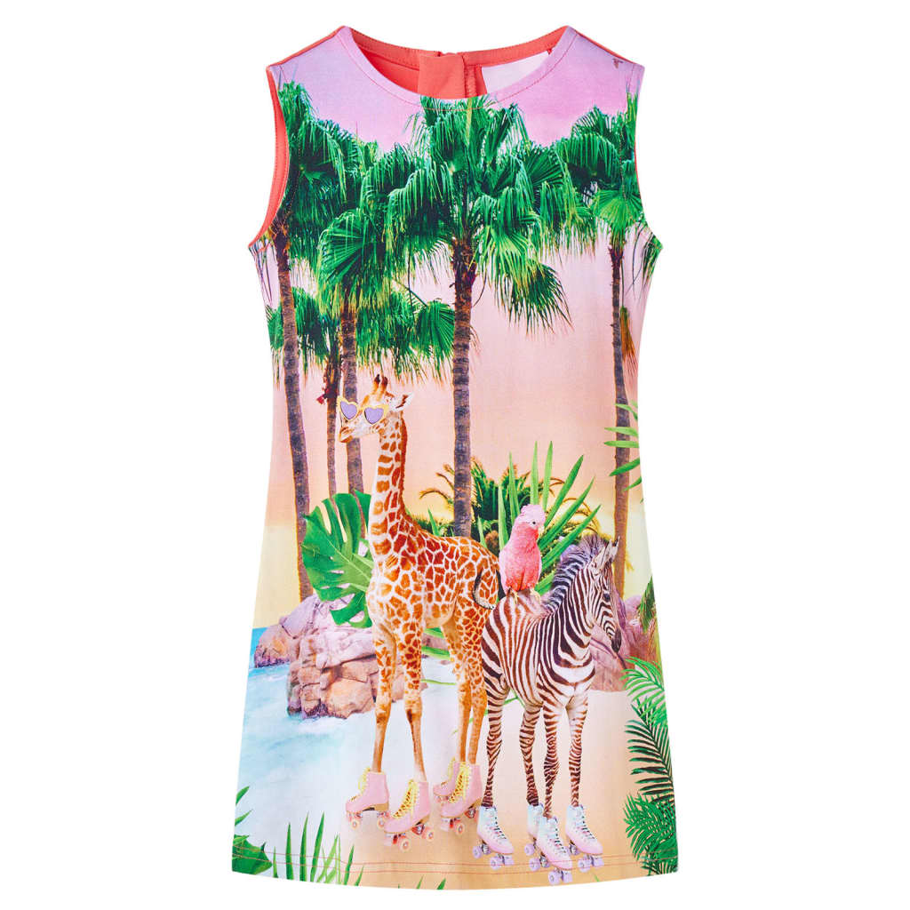 VidaXL Kinderkleid 92 Koralle