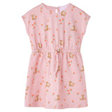 VidaXL Kinderkleid mit Kordelzug 140 Hellorange