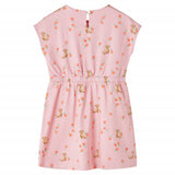 VidaXL Kinderkleid mit Kordelzug 140 Hellorange