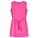 VidaXL Kinderkleid 128 leuchtendes Rosa