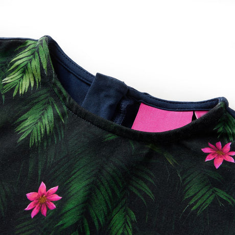 VidaXL Kinderkleid mit langen Ärmeln 140 Marineblau