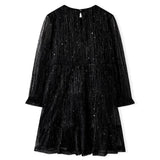 VidaXL Kinderkleid mit langen Ärmeln 92 Schwarz