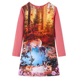 VidaXL Kinderkleid mit langen Ärmeln 104 Altrosa