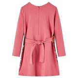 VidaXL Kinderkleid mit langen Ärmeln 116 Altrosa