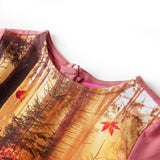 VidaXL Kinderkleid mit langen Ärmeln 140 Altrosa